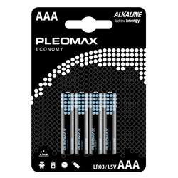 Батарейки Pleomax LR03-4BL Economy Alkaline