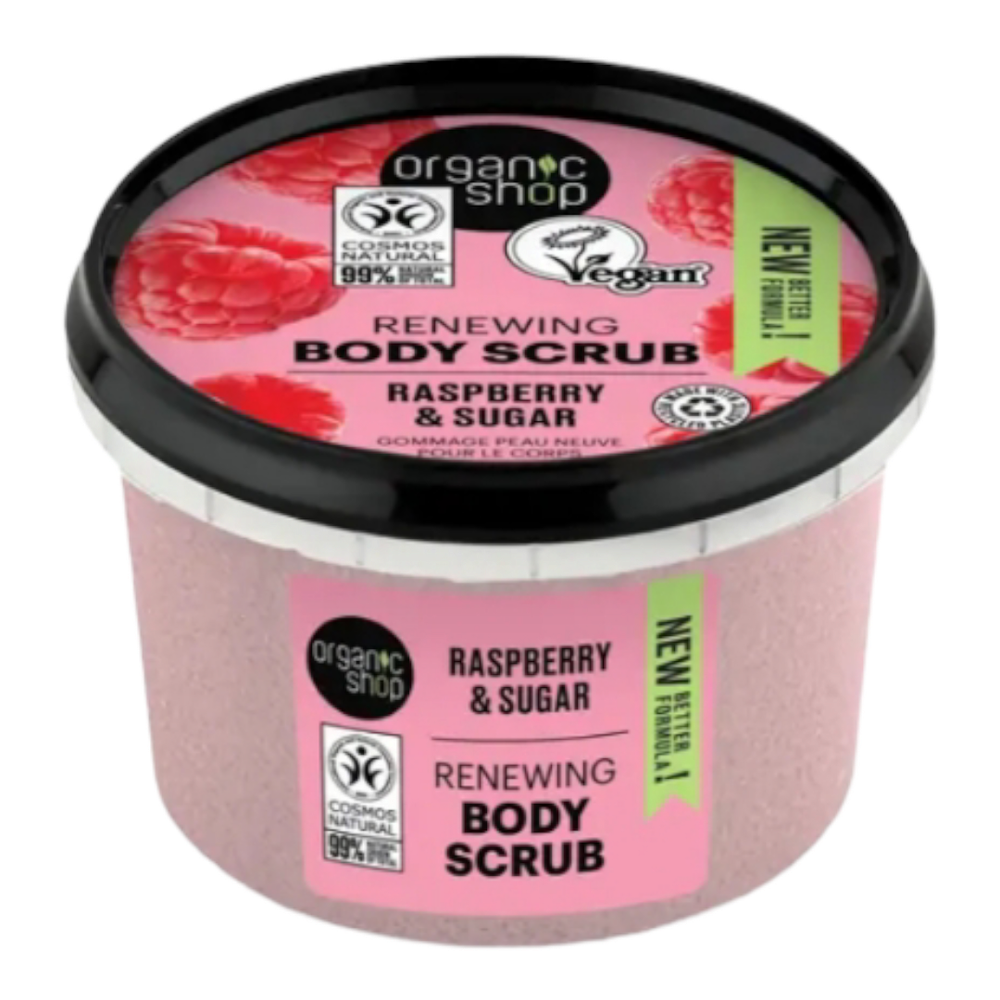 Скраб для тела "МАЛИНОВЫЕ СЛИВКИ", 250мл (Organic Shop)