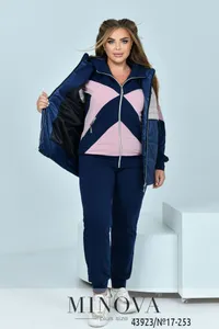 Жилет 17-253-синий-пудра Minova