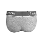 Серые мужские трусы-брифы с вырезом (Размер: M) (Цвет: серый)