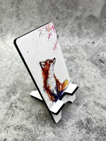 Подставка для телефона деревянная