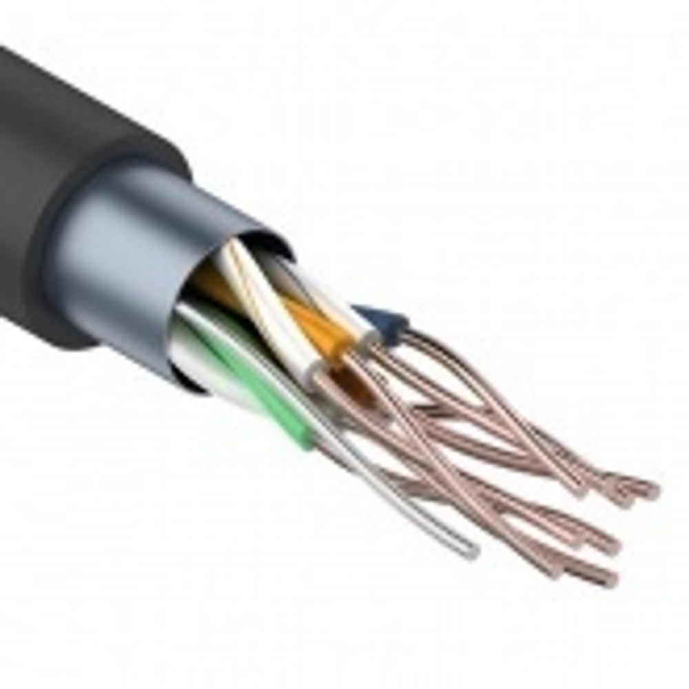 Кабель витая пара экранированный FTP 4PR 24AWG cat 5e CCA outdoor/уличный [305м] ProConnect (провод для интернета) 01-0146-3