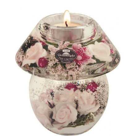 Подсвечник "Dreamlight" со свечой, 11*11см, Германия, арт.75397 в подарочной упаковке.