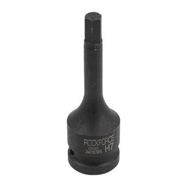 Головка-бита 6-гранная ударная 7мм,1/2'' RockForce RF-24407807MPB