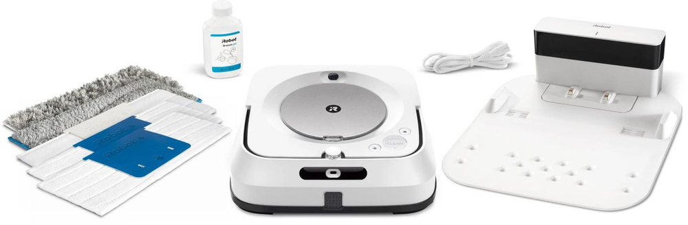 Робот-пылесос iRobot Braava Jet m6, 50Вт, белый/белый [m613840rnd]