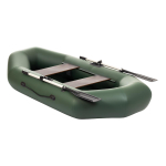 Лодка надувная для рыбалки Тонар Бриз 190 с веслами серый