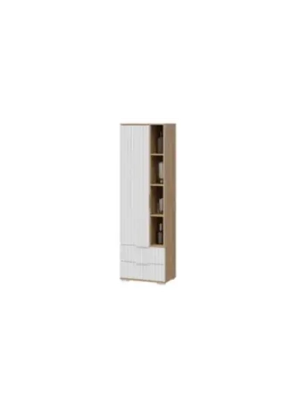 Шкаф-витрина Белый матовый 58х34х187 см