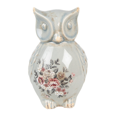 Декор "Сова-Розы Клэр" большая 13x12x22см