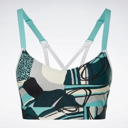 Женский топ-бра Reebok TS Lux Strappy Bra- AOP