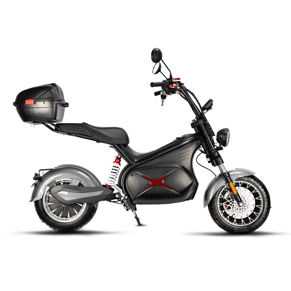 Электроскутер White Siberia BLACK SEA (SILVER) 5000W