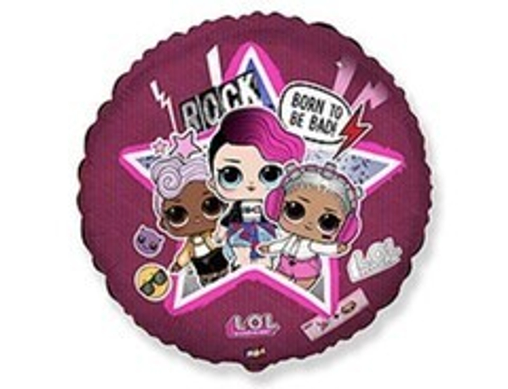 F 18" Круг, Куклы ЛОЛ Диско, 1 шт.