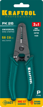 KRAFTOOL PK-26, 0.6 - 2.6 мм, многофункциональный стриппер (22660-15)