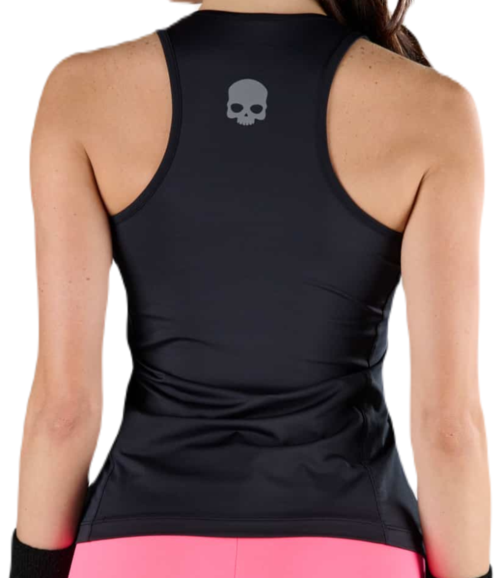 Женский топ теннисный Hydrogen Chrome Tech Tank Top - black/white