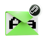 Скачайте шрифт из Email