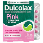 Dulcolax, Pink® Night, слабительное средство, 5 мг, 25 таблеток, покрытых оболочкой