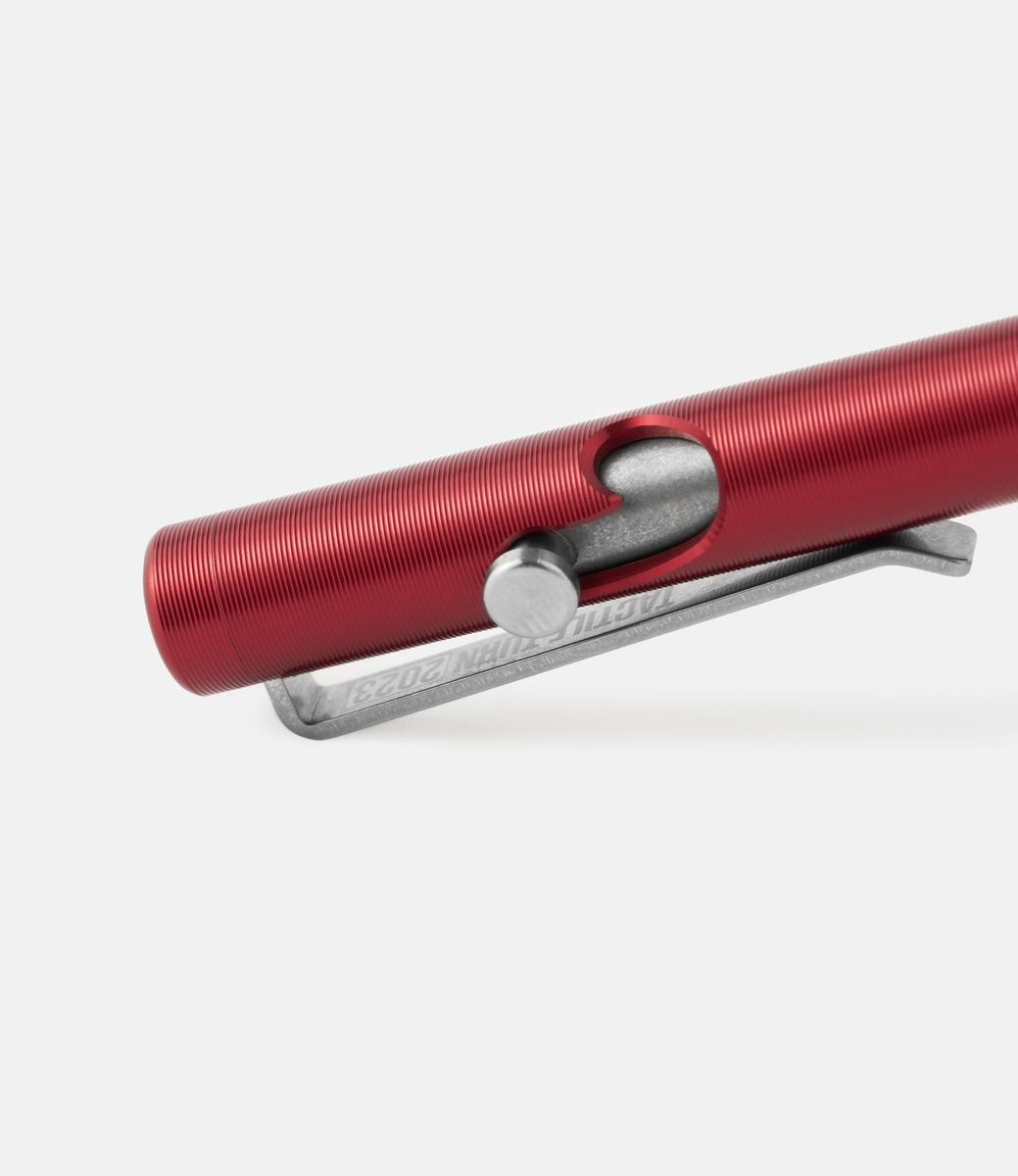 Tactile Turn Aluminum Bolt Action Pen Red — ручка из алюминия