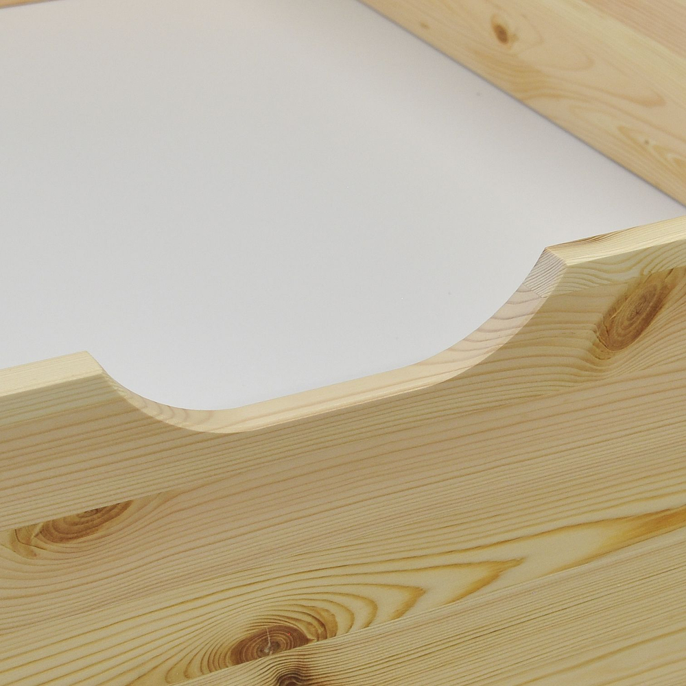 Выдвижные ящики для кровати Дана из массива сосны, 2 шт., прозрачный лак