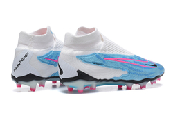 Бутсы Nike Phantom GX Elite FG (Белый+голубой)