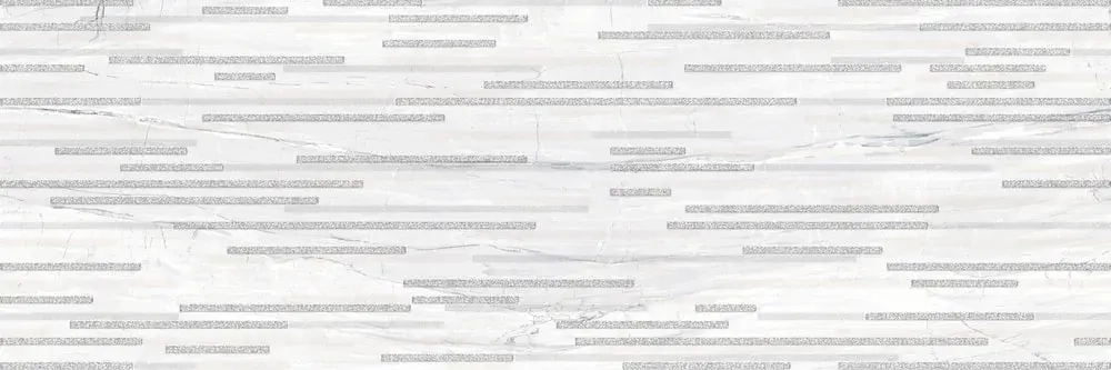 Декоративная плитка ALMA Ceramica DWU93SGP17R Singapore 30x90 серая / белая глянцевая под мозаику