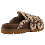 MOU EVA Abrasion Resistant Closed Toe Slippers Women"s Dark Brown