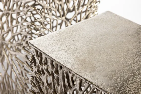 Комплект из 2 столиков Design, серебро