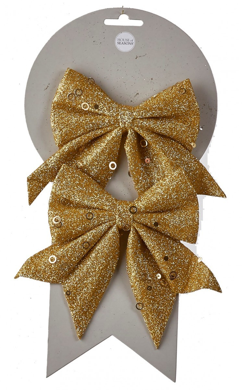 Набор банток 2шт 12х13см House of Seasons золотой