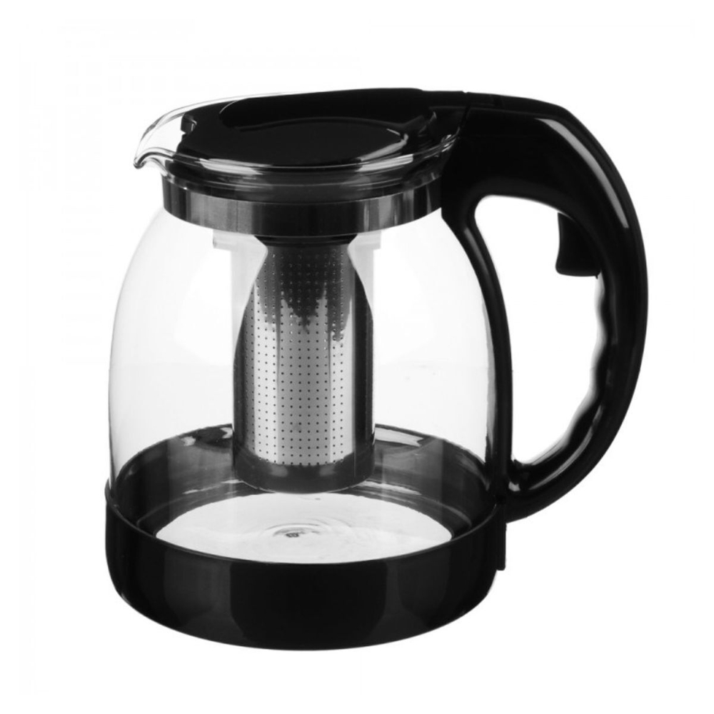 Чайник заварочный нерж сталь, пластик, 1.8 л, с ситечком, Vetta, Ория, 850-203, чер