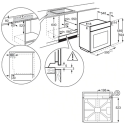 Встраиваемый электрический духовой шкаф Electrolux OED3H50V