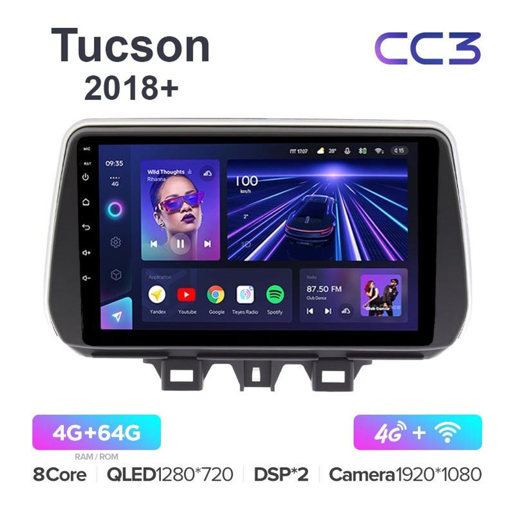 Teyes CC3 9"для Hyundai Tucson 2018+