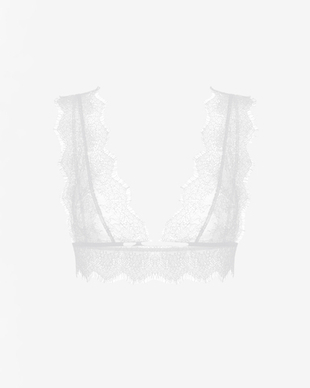 Топ-бюстье из кружева с фестонами