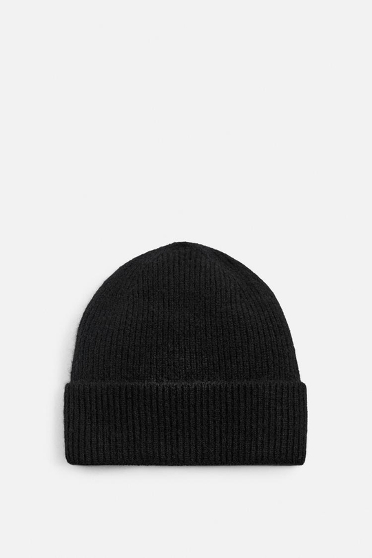 ZARA ШАПКА ИЗ КАШЕМИРА - LIMITED EDITION, ЧЕРНЫЙ