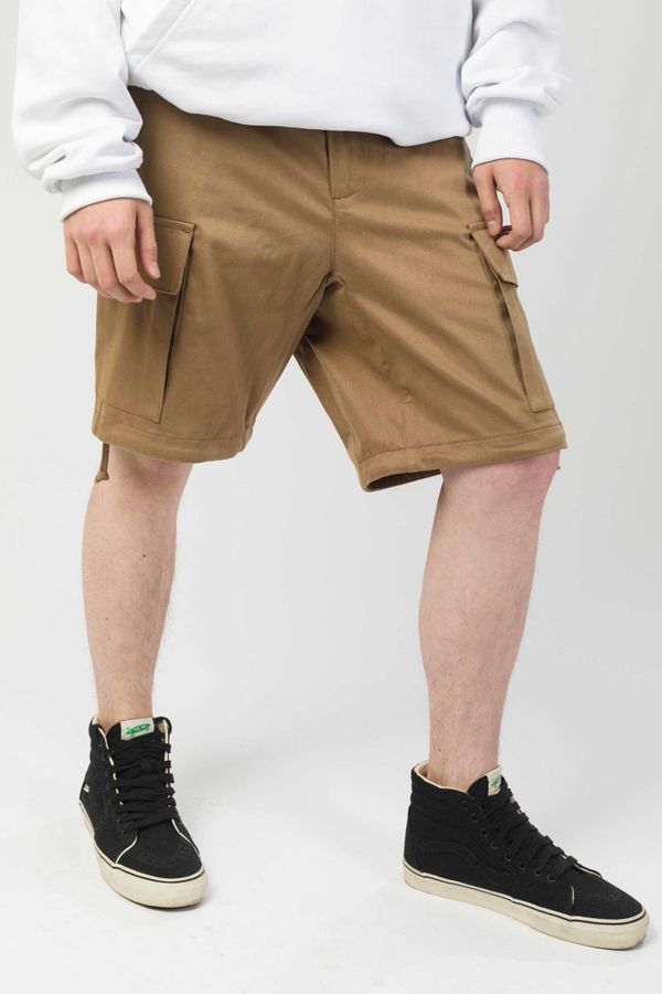 Шорты Cargo Wide Cut Хаки Темные - фото 1