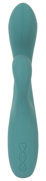 Бирюзовый вибратор-кролик The Magician Rabbit Vibrator - 22,5 см. (Цвет: бирюзовый)