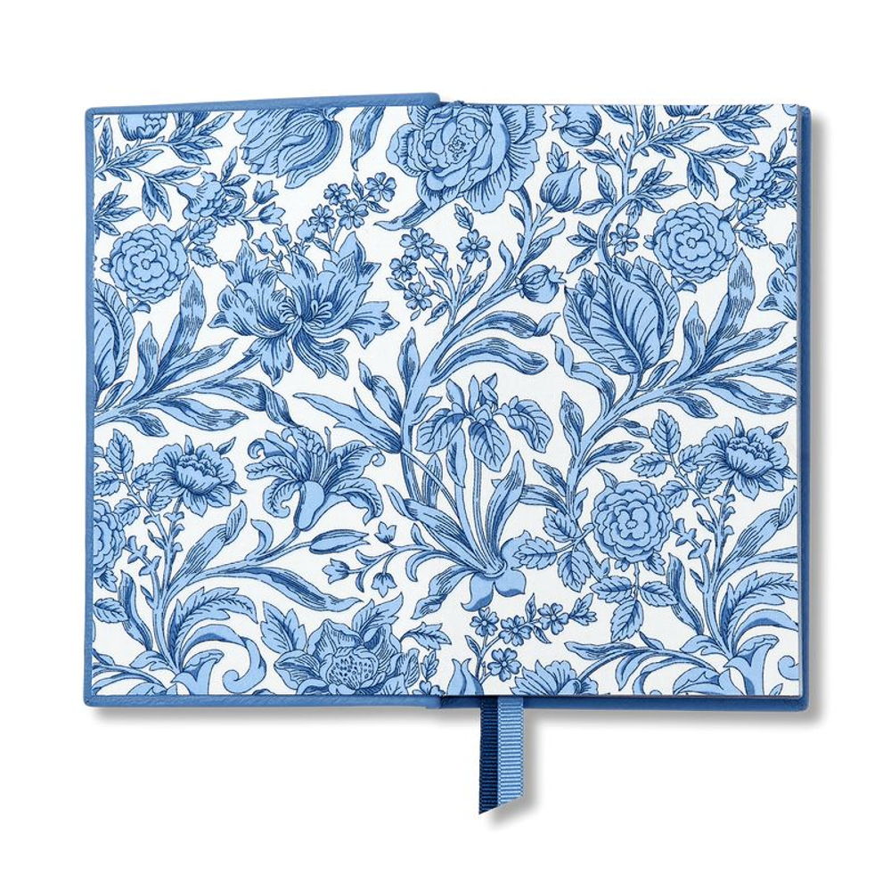 Smythson Блокнот Panama Notebook Liberty Nile Blue