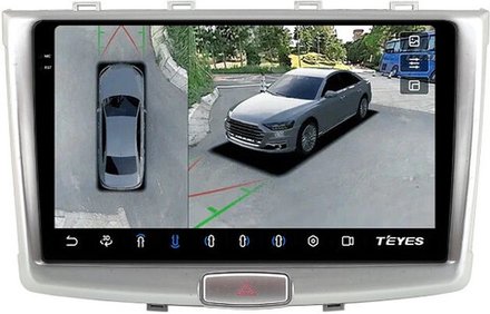 Магнитола для Haval H6 2014+ - Teyes CC3-2K-360 на Android 10, 2K QLED, 6Гб+128Гб, CarPlay, 4G SIM-слот, 4 камеры в комплекте