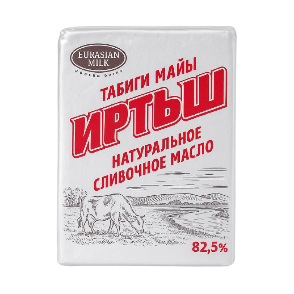 Масло сливочное натуральное Иртыш 82,5% 180 гр