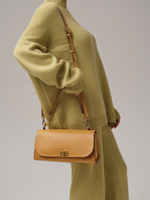 Кожаная сумка Azaro 30726 нюдовый