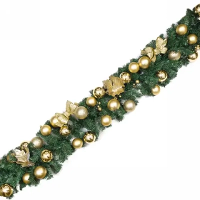Гирлянда хвойная «Сказочное чудо» 1,8 м d=30 см, ПВХ, золото (SST1950R-180)