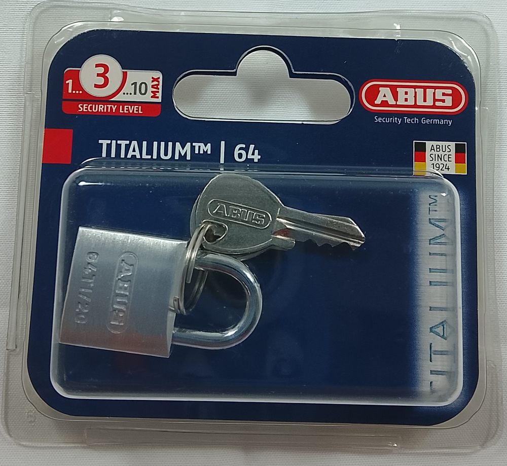 Навесной замок ABUS 64TI/20 B/DFNLI