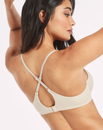 Бежевый бюстгальтер с контрастной строчкой (Размер: 80B) (Цвет: бежевый)