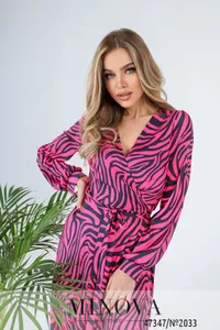 Платье 2033-розовый Minova