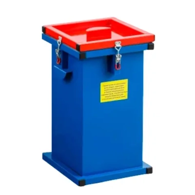 Контейнер герметичный специализированный вертикальный для битых ламп и термометров ГСК 600, 600х300х300