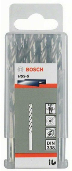 Сверло HSS-G STANDARD 4,2х75 мм; 10 шт по металлу Bosch