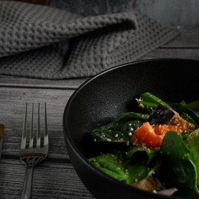 Салатник d=15 cм,фарфор "NOBLE" серия "Fine Plus-Black Sand"