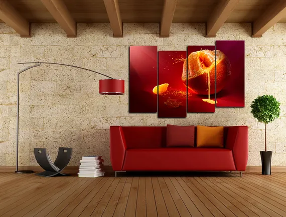 Модульная картина "Сочный апельсин"