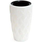 Кашпо Флэйм 24л (со вставкой 5л) (белый)