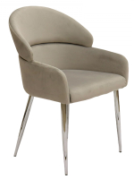 Стул обеденный Ist Casa Берклей, серый, хром