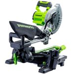 Торцовочная пила акк. Greenworks GD24MS216, 24V, б/щ, 4800 об/мин, 216x30мм,рез 65х310мм,с 1хАКБ 4Ач и быстрым ЗУ (1501707UB)