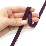 Резинка становая с фестончатым краем СЛИВА, 12мм