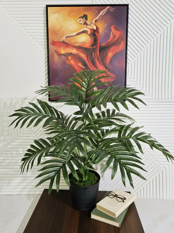 Искусственная пальма Виктория 55см в кашпо